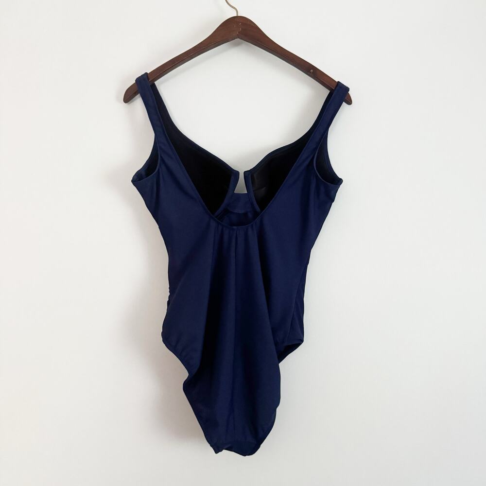 MIRACLESUIT Escape One Piece Swimsuit Navy Blue 14 - Picture 5 of 8